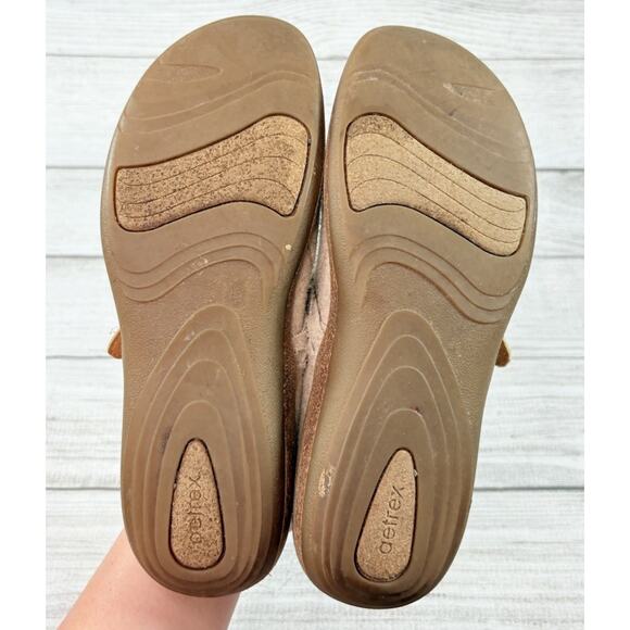 Aetrex Libby Wool Clogs Adjustable Buckle Cork Comfort Lined US 9-9.5 EUR 40 - Picture 6 of 10